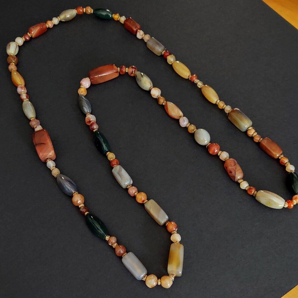 Single strand multi stone necklace - Picture 6 of 16